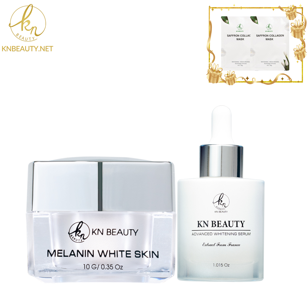KN Beauty - Bộ 2 sản phẩm Trắng Da Ngừa Nám chuyên sâu: Kem dưỡng 10g + Serum 30ml