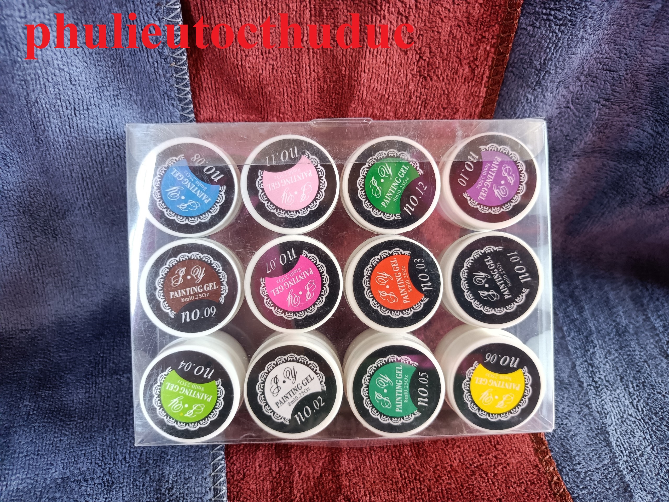 Gel vẽ móng 12 màu/set p.y