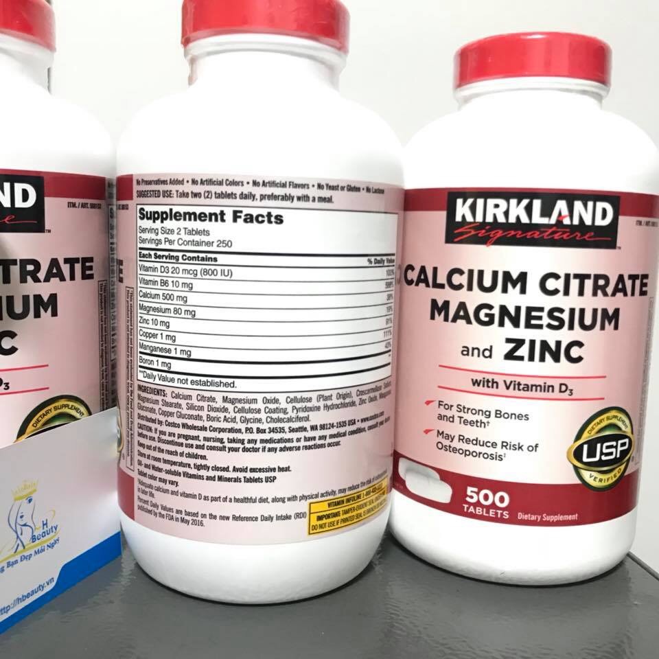 Viên uống Calcium Cutrate hồi trợ duy trì cho khung xương,răng chắc khỏe