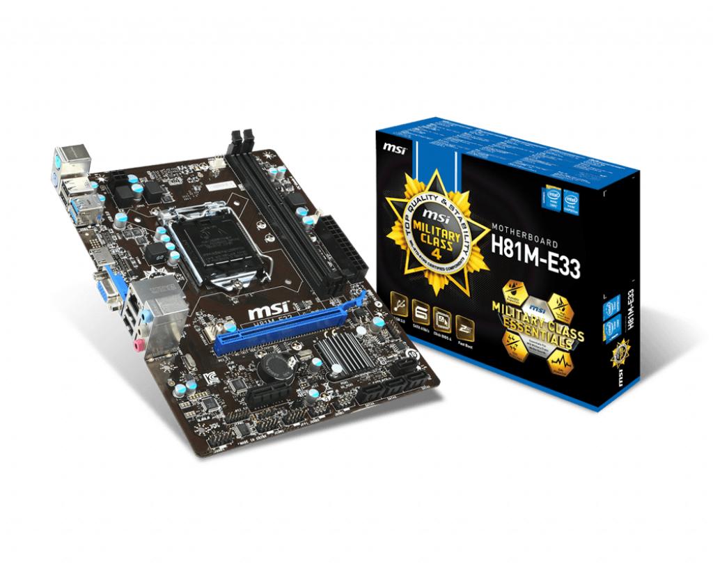 Main msi h81m-e33