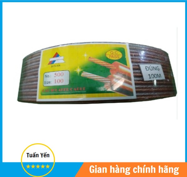 Cuộn 100m dây loa 100t, 200t, 300t, 400t, 500t cuộn 100m