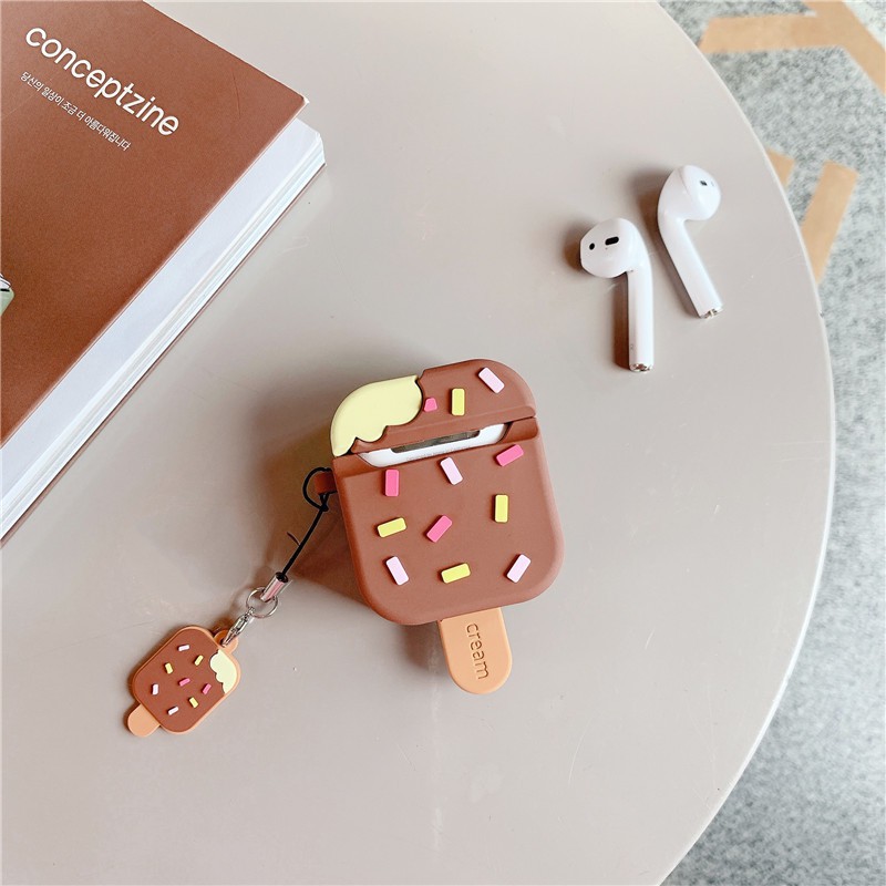 Bao Airpods Bao Tai Nghe Bluetooth Hình Que Kem Cute Xinh Xắn Cho AIRPODS 1-2-3a