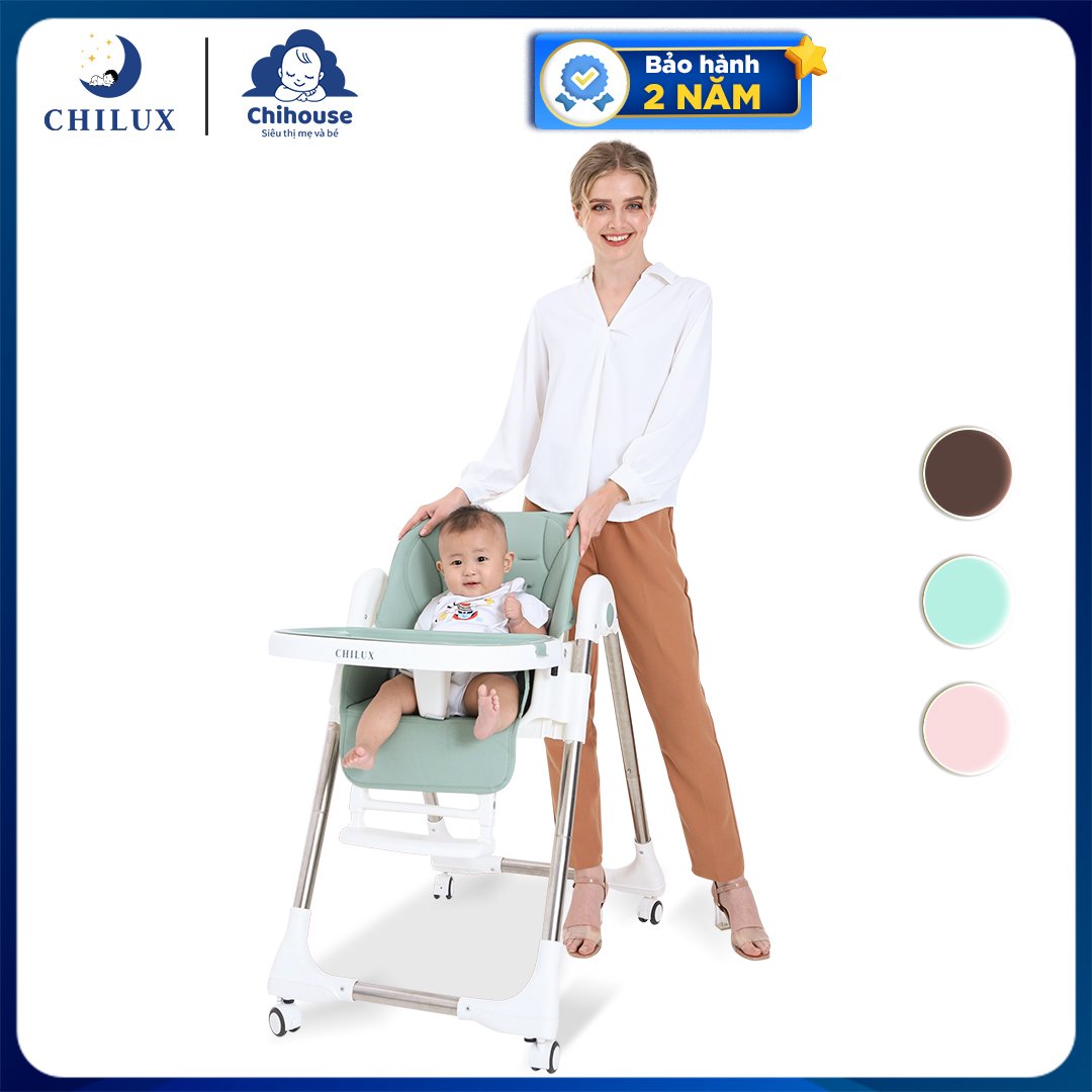 [HCM]Ghế ăn dặm đa năng cho bé Chilux Grow S đa nấc ngã nâng hạ độ cao dễ dàng bảo hành 2 năm