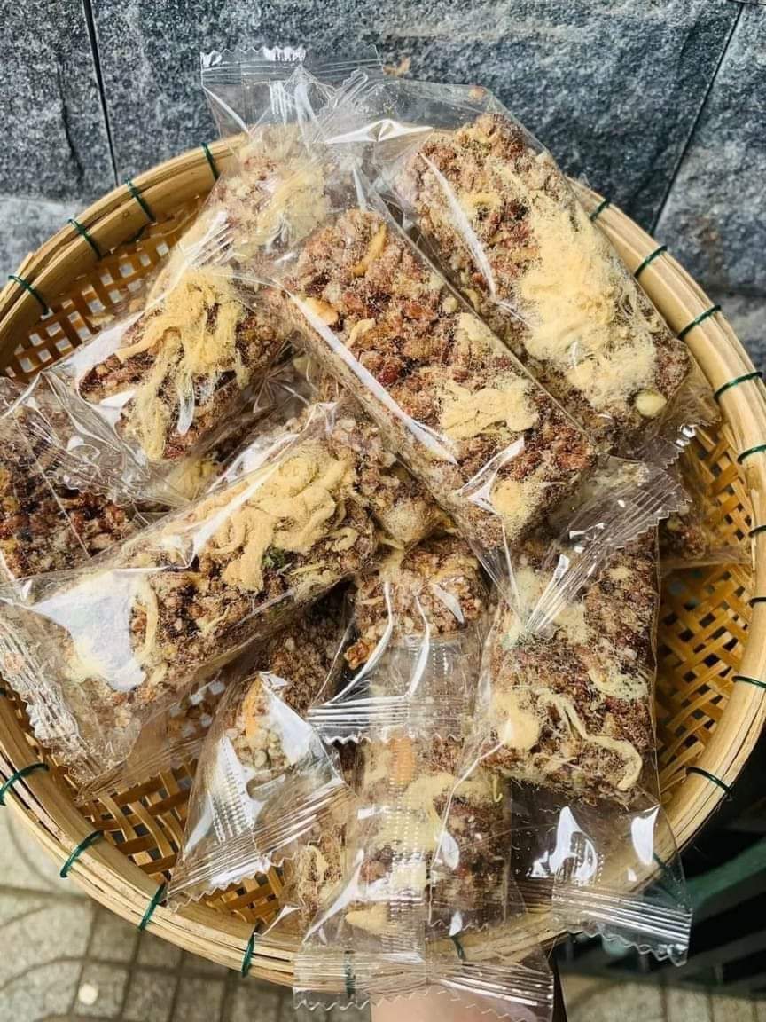 Thanh gạo lứt chà bông bịch 500gr
