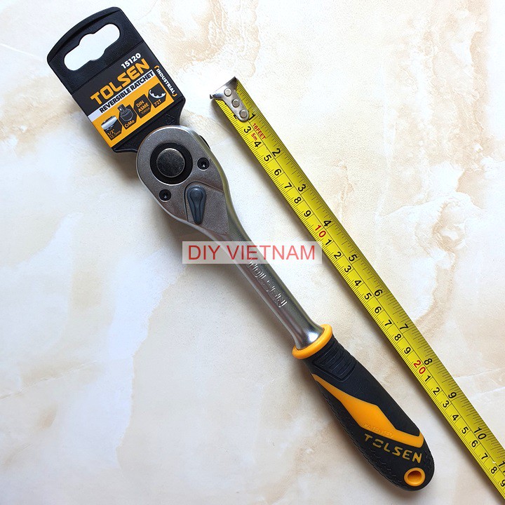 Cần Siết Tự Động Hai Chiều 1/2″ Hãng Tolsen Cao Cấp, Tay vặn tự động, Cần tuýp, Tay vặn khẩu đảo chiều, Cần tay lắc, tay lắc tự động, Bộ tuýp Tolsen