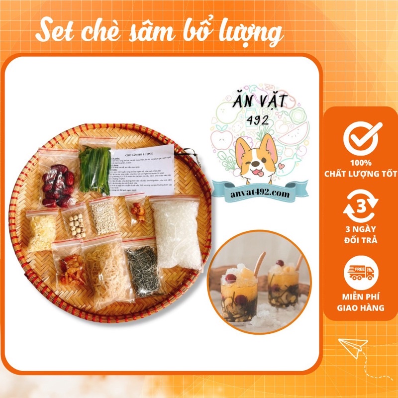 Set chè sâm bổ lượng 400gr - ăn vặt 492