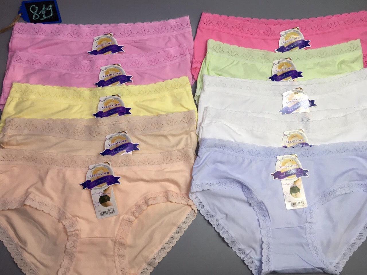 Combo 10 quần lót nữ cotton pha ren