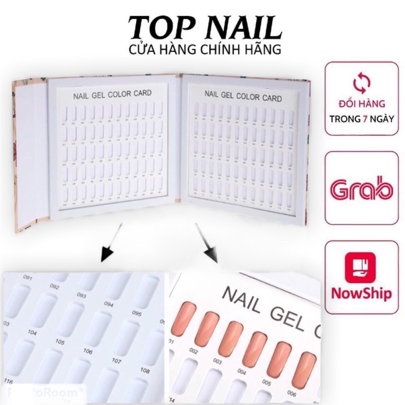 Bảng mẫu 120 màu làm bảng màu Sơn g.el