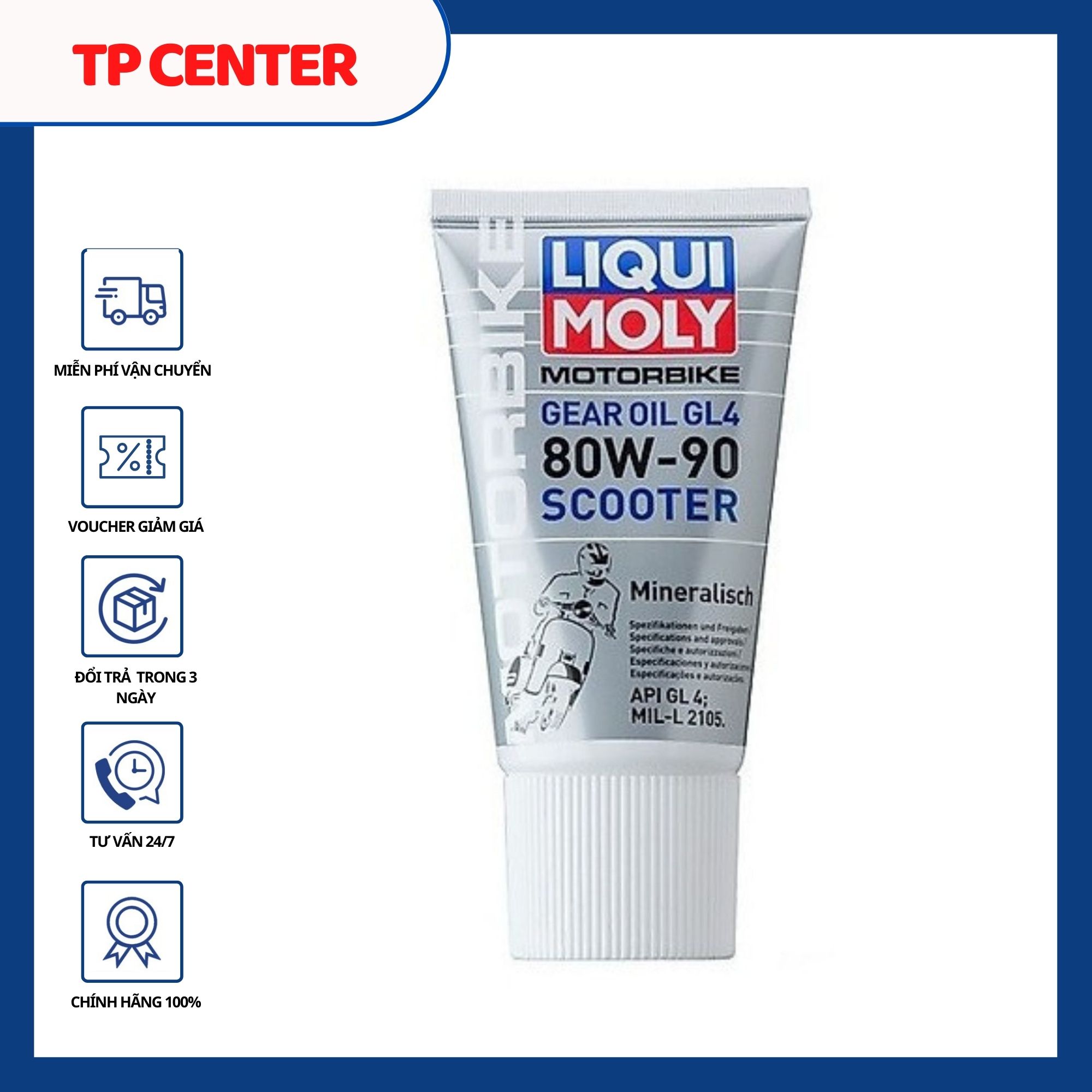 Nhớt láp cao cấp cho xe tay ga Liqui Moly 80W90 150ml hàng cao cấp