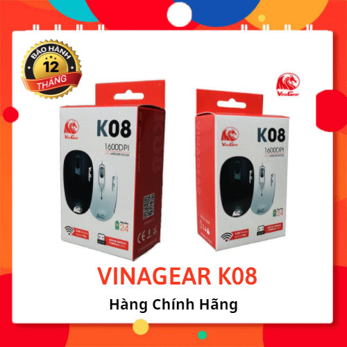 Chuột không dây vinagear k08 - hàng chính hãng
