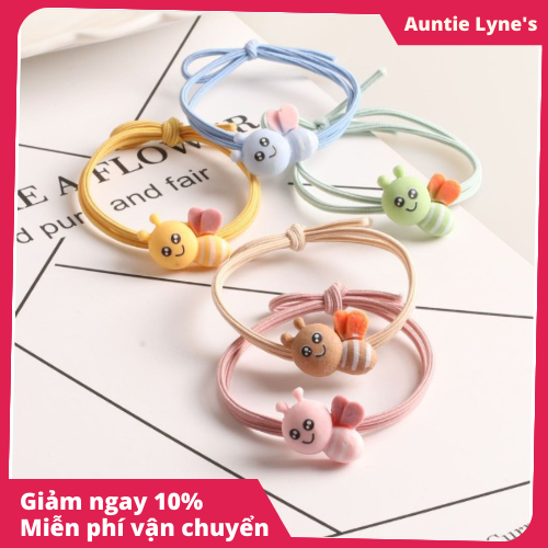 Dây Buộc Tóc Hình Ong Nhỏ Dễ Thương, Màu Sắc Đa Dạng