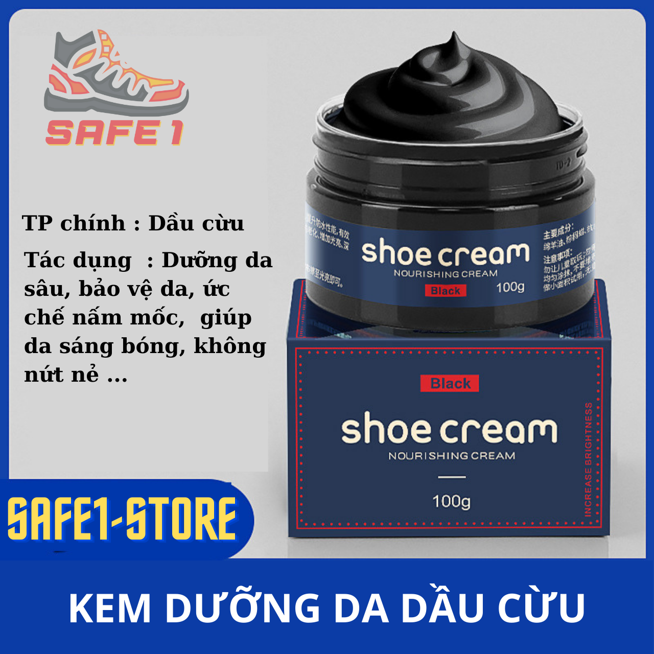  Kem dưỡng chăm sóc đồ da giày dép áo cặp túi ... dầu cừu. Xi đánh giày dép túi xách da dầu cừu cao cấp 