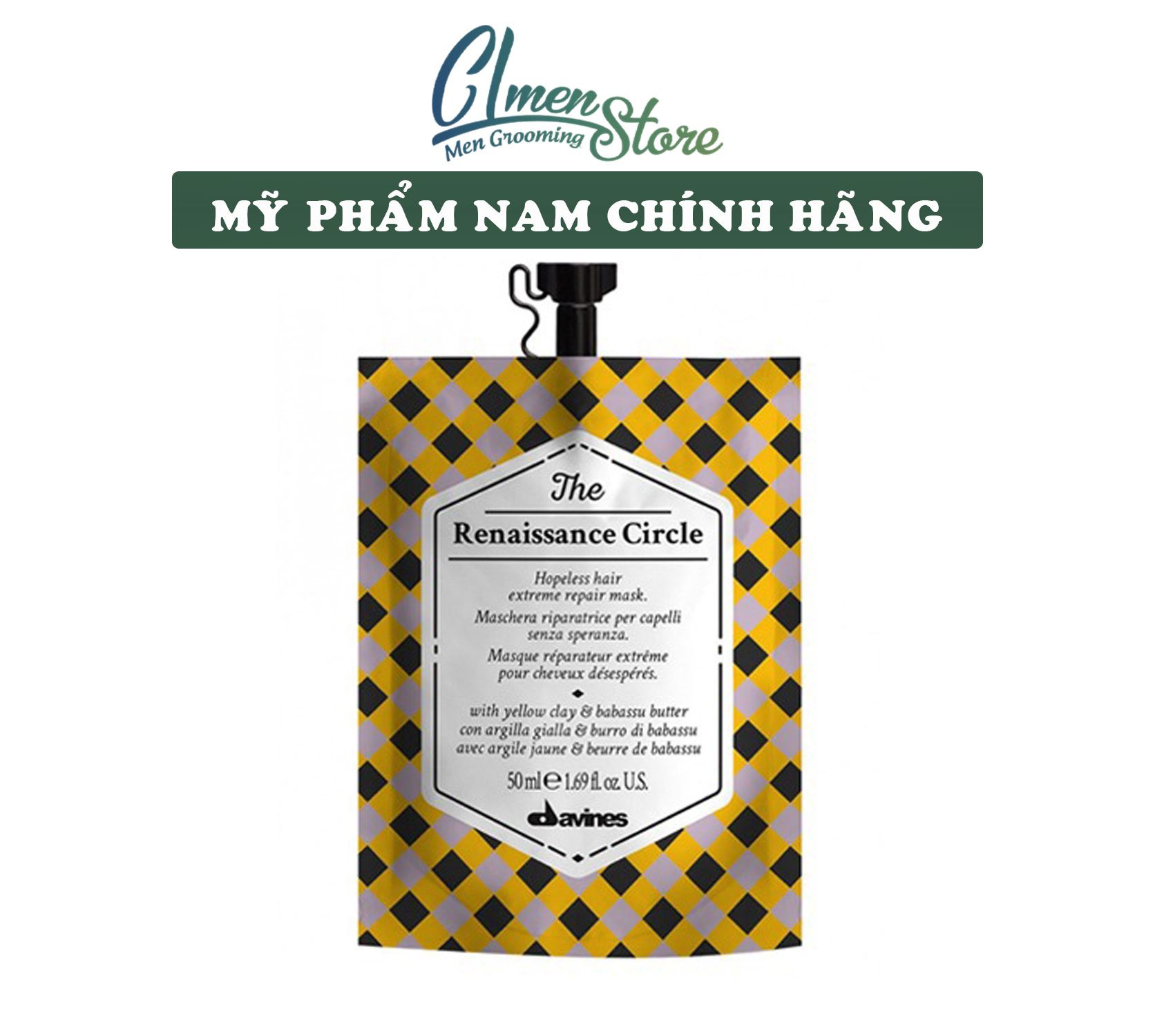 Mặt nạ ủ tóc Davines The Renaissance Circle 50ml | Phục hồi tóc hư tổn