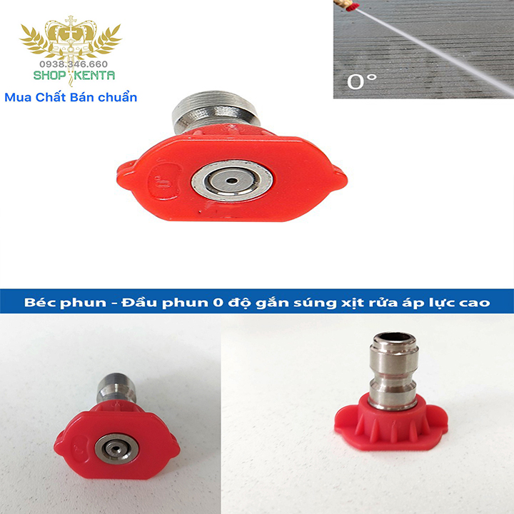 ĐẦU BÉC PHUN RỬA XE - 4 góc độ phun  - Phụ kiện máy rửa xe