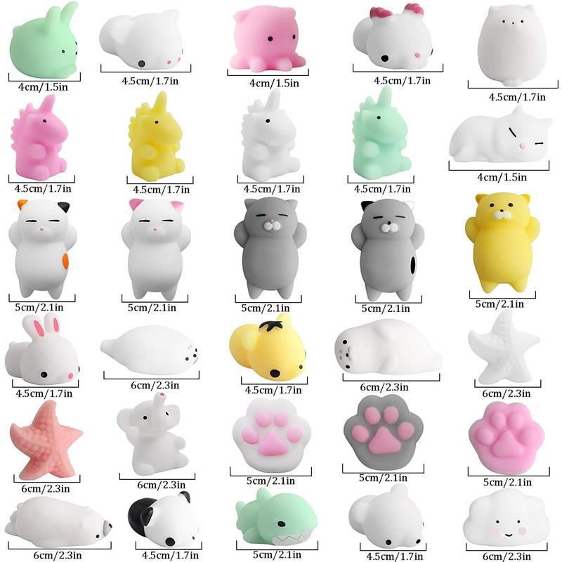 Squishy mini giá rẻ đồ chơi mochi slime dẻo nhật bóp tay giảm stress đa dạng mẫu mã