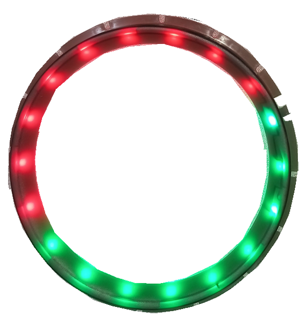 Cặp đèn led nháy theo nhạc tròn cho bass 3 tấc