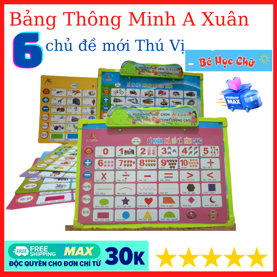 [ Loại 6 Bảng ]Bảng Viết Chữ Cái Cho Bé - Bảng Chữ Cái Điện Tử Thông Minh - Bảng Chữ Cái Dạy Bé Học Khám Phá Số Và Hình Dạng