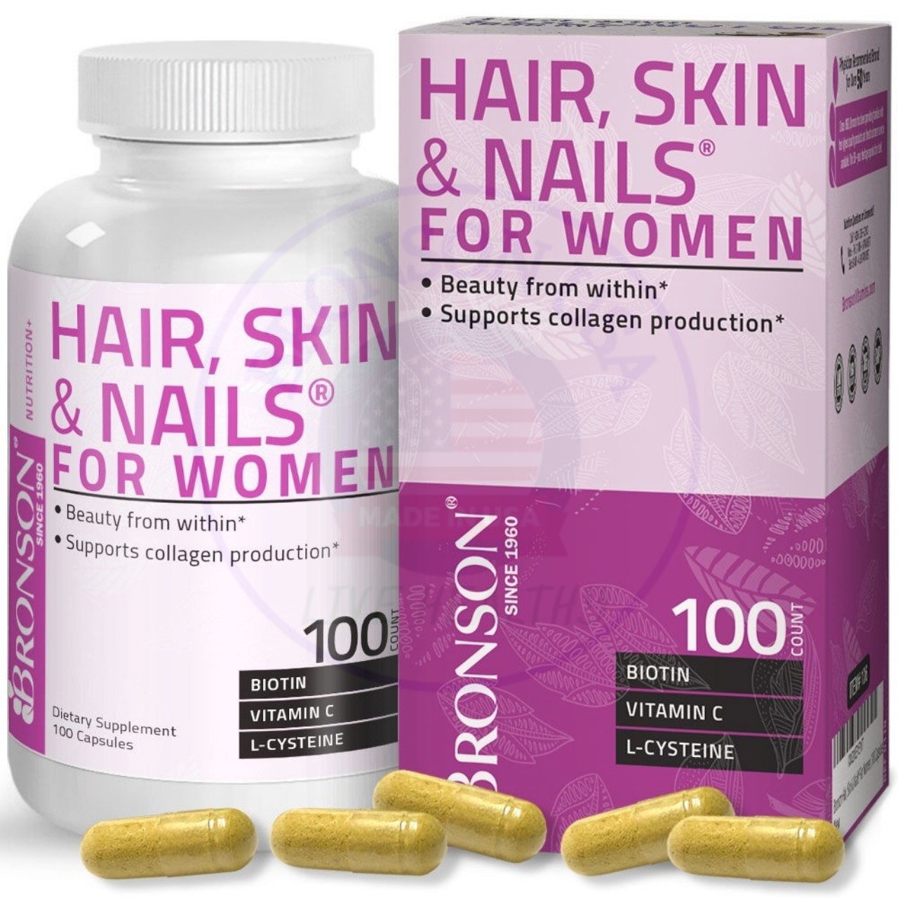 Organic Hair Skin & Nails - 100 viên Mỹ - Đẹp da tóc móng Organic Hair Skin & Nails - 100 viên Mỹ - Đẹp da tóc móng