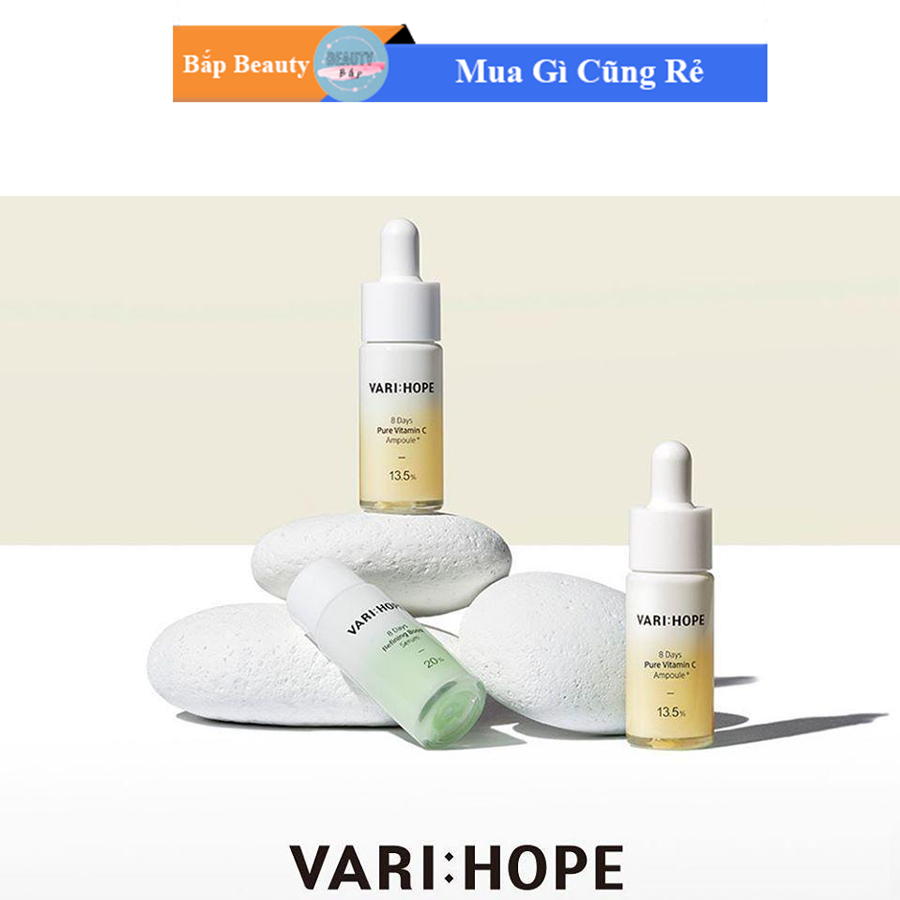 Serum dưỡng trắng da 8 ngày VARIHOPE 8 Days Pure Vitamin C Ampoule 15ml