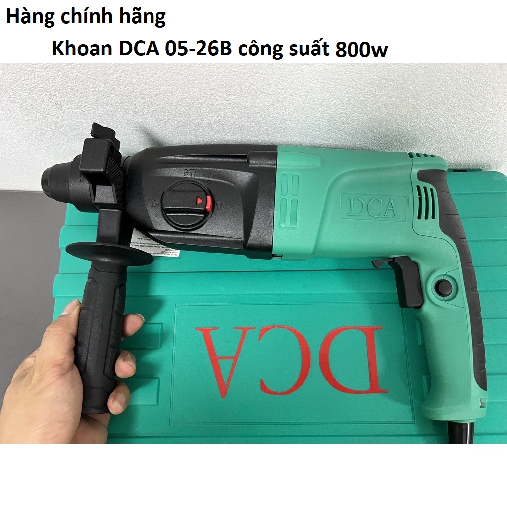 Máy khoan bê tông 800w dca azc05-26b khoan bê tông 3 chức năng