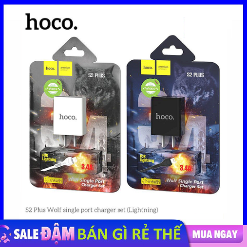 Bộ sạc hc s2 plus dòng điện 3.4a max cho tốc độ sạc tối đa, bền chắc cao cấp