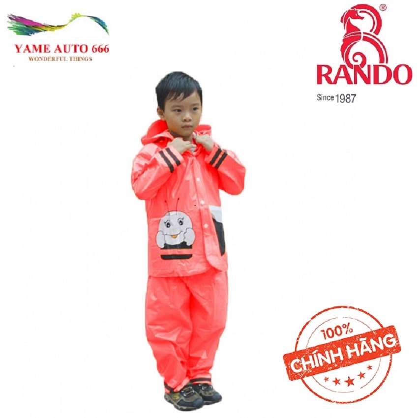 [HCM][ TIỆN DỤNG] Rando Bộ quần áo đi mưa trẻ em ong mật  Size 1 dành cho bé có chiều cao từ  100 -110 cm