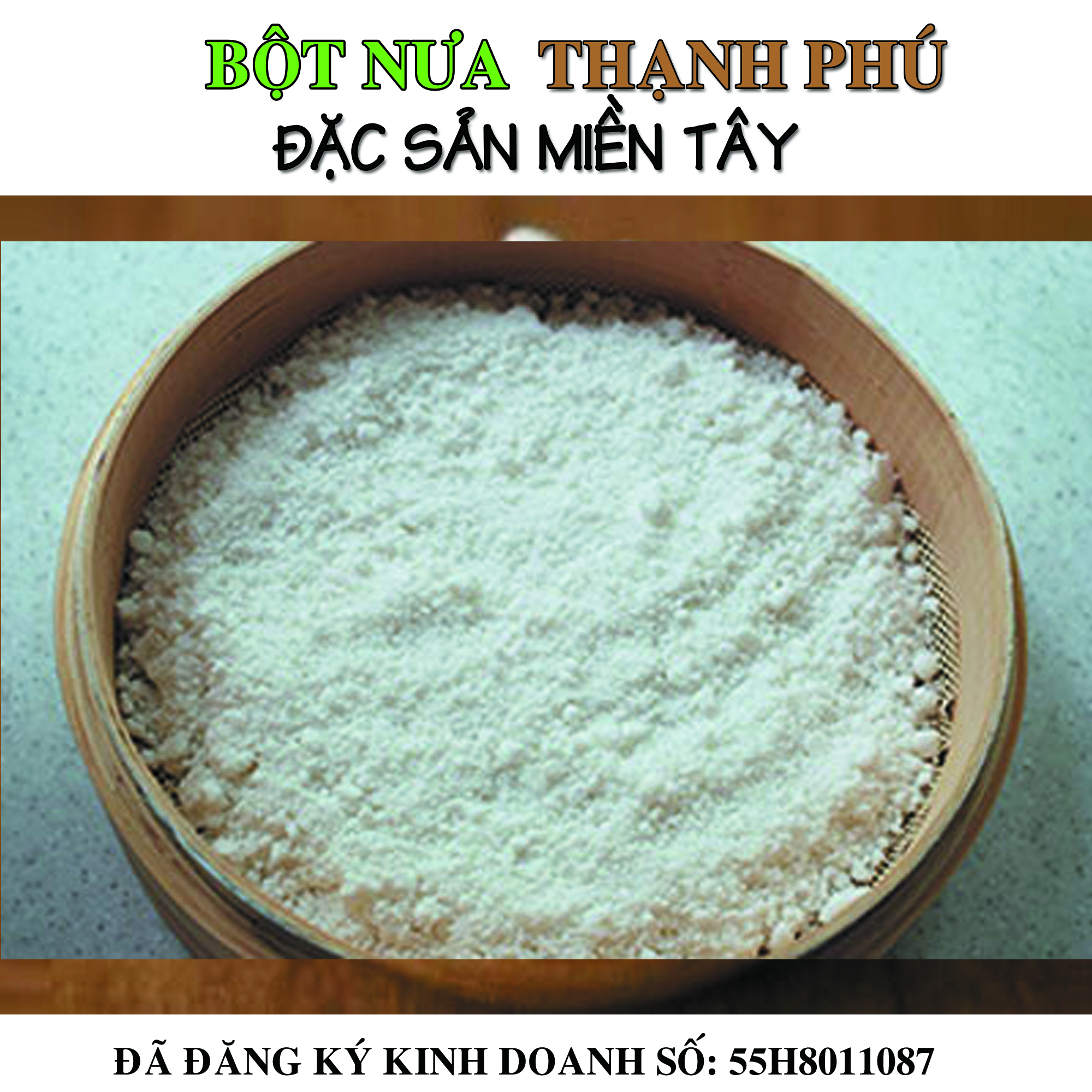 Bột nưa đặc sản thạnh phú được trồng, sản xuất và tiêu thụ trực tiếp 100 %nguyên chất
