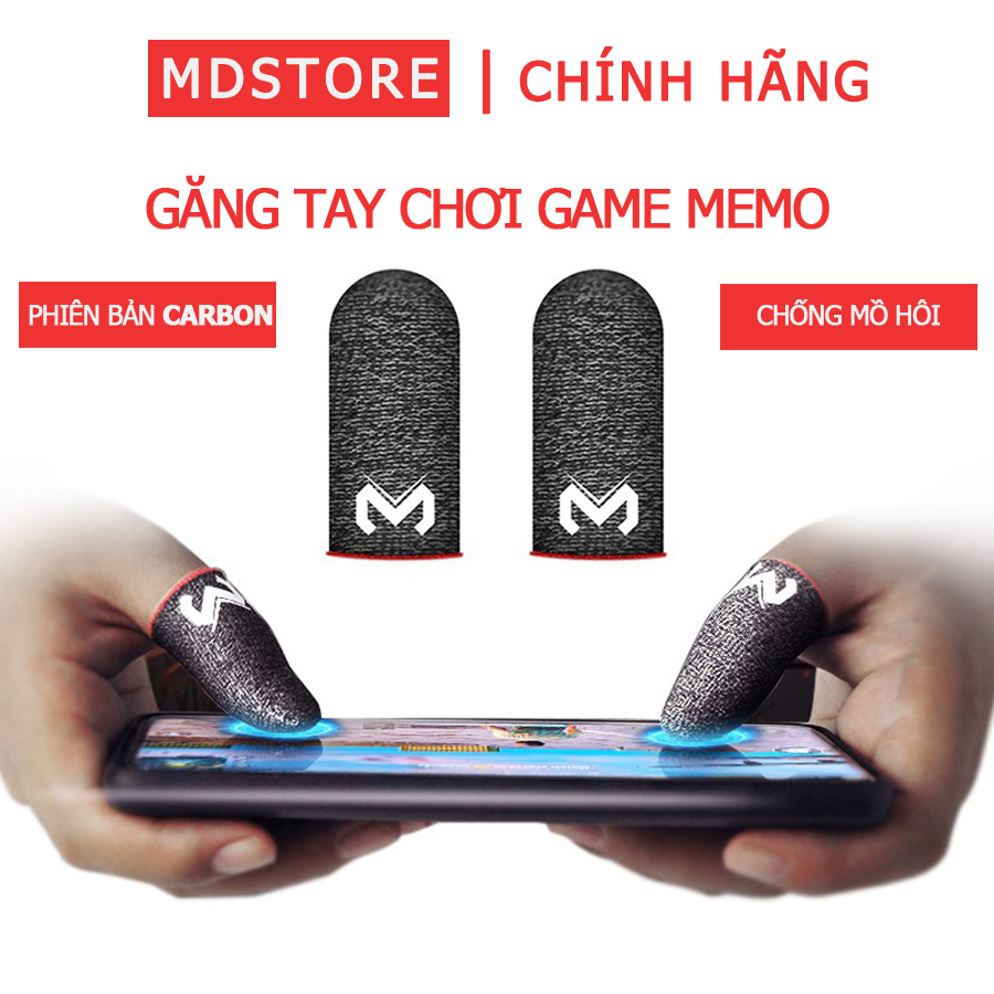[CHÍNH HÃNG] Bao tay chơi game Memo GT3, găng tay chơi game PUBG FF Liên Quân chống mồ hôi cực tốt