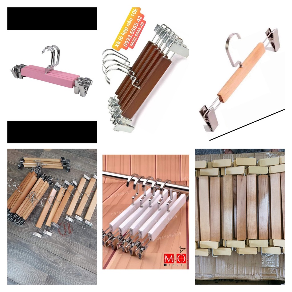 10 móc kẹp gỗ vàng đủ size dùng kẹp quần jean ,áo ống chân váy, màu gỗ vàng sang trọng bắt mắt