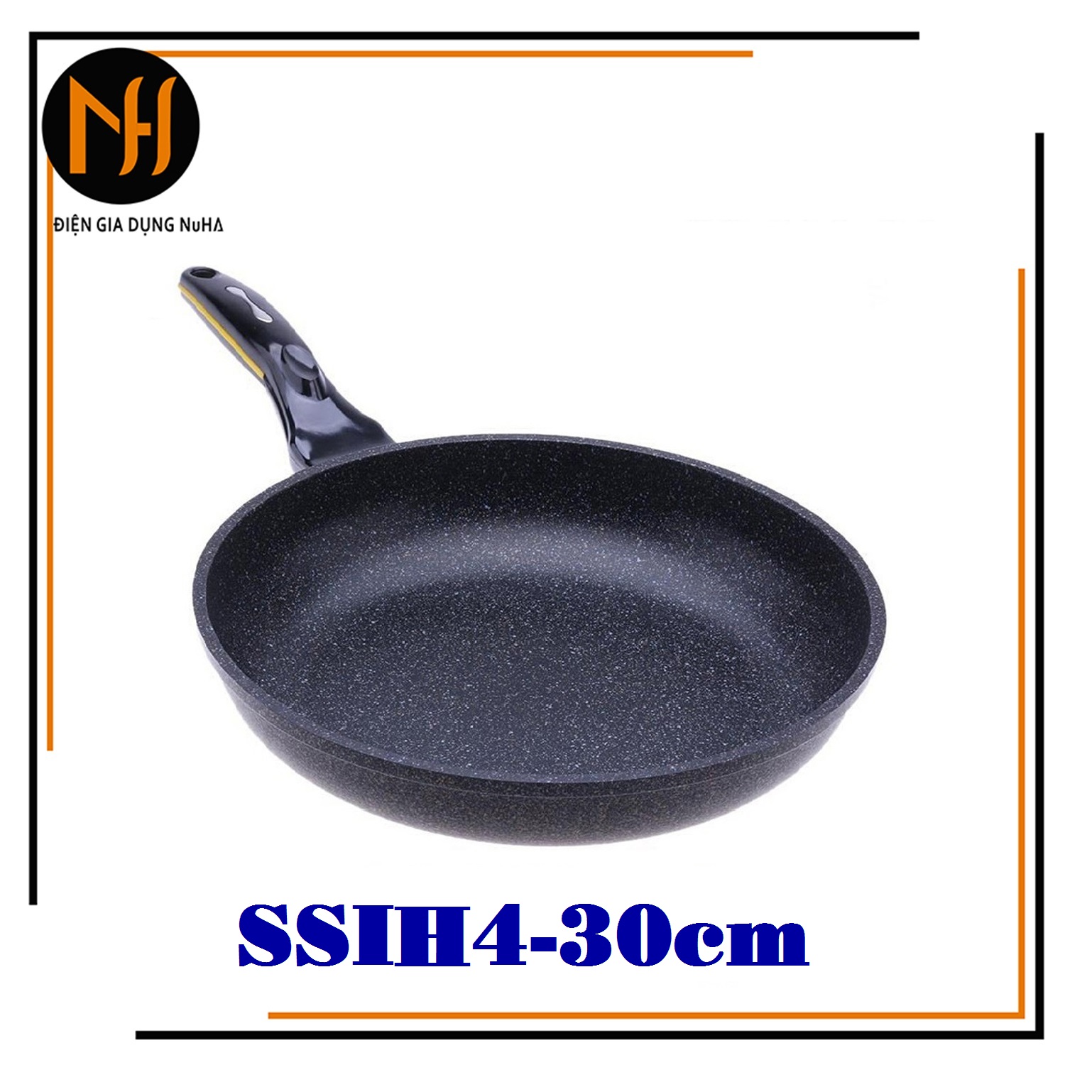 Chảo đá đáy từ chống dính CookWay SSIH4-30 size 30cmcạn lòng nhập khẩu hàn quốc