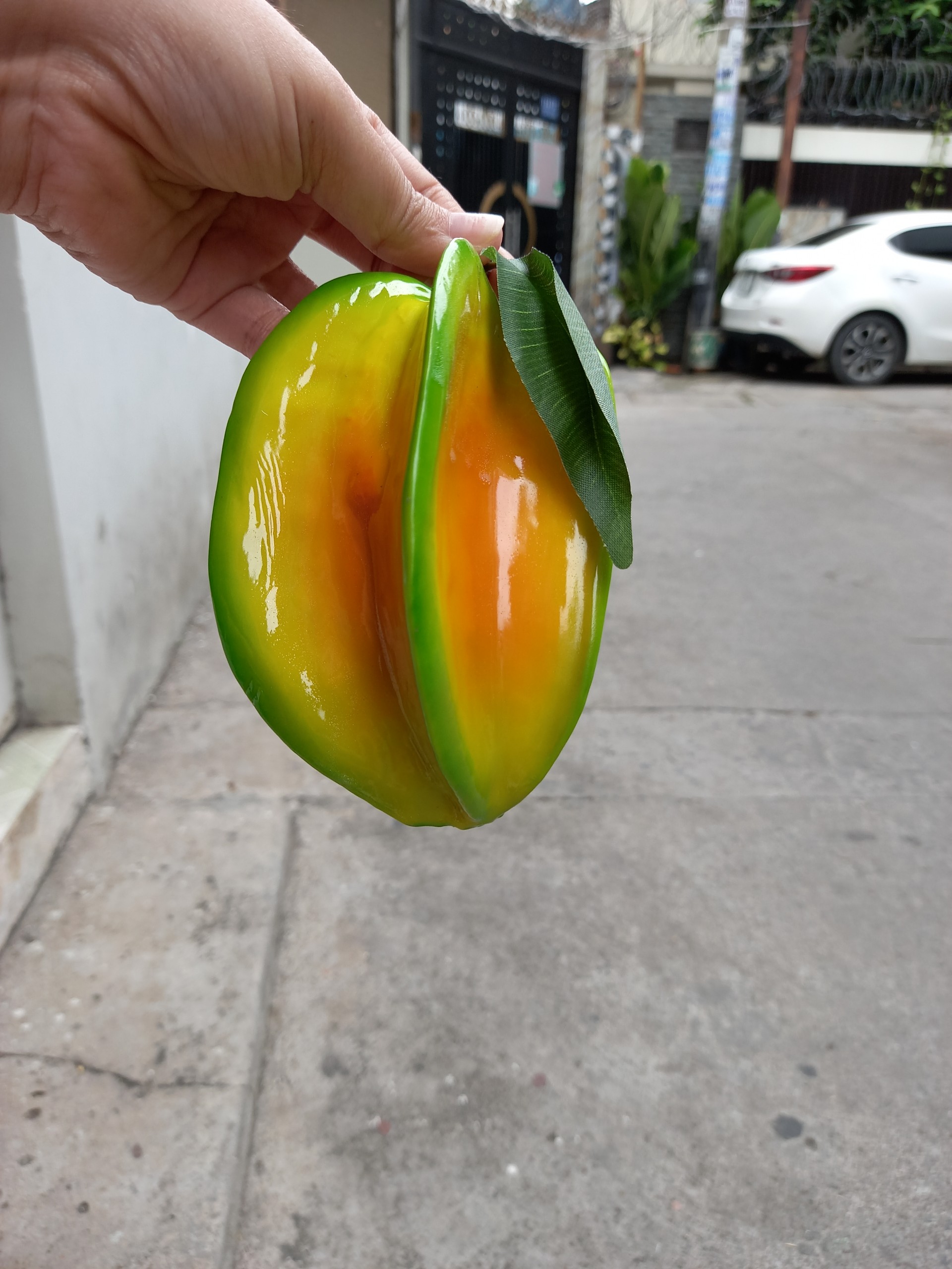 [HCM]1 Quả khế giả màu vàng - trái cây giả - Hoa giả - Hương Flower