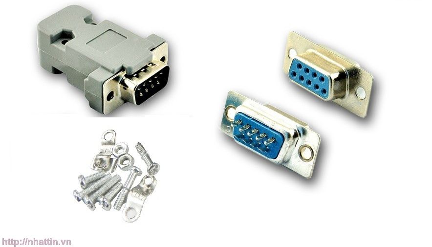 Cổng com có 9 chân để hàn