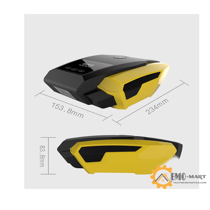 Máy nén khí bơm hơi mini 12v V5 đồng hồ điện tử