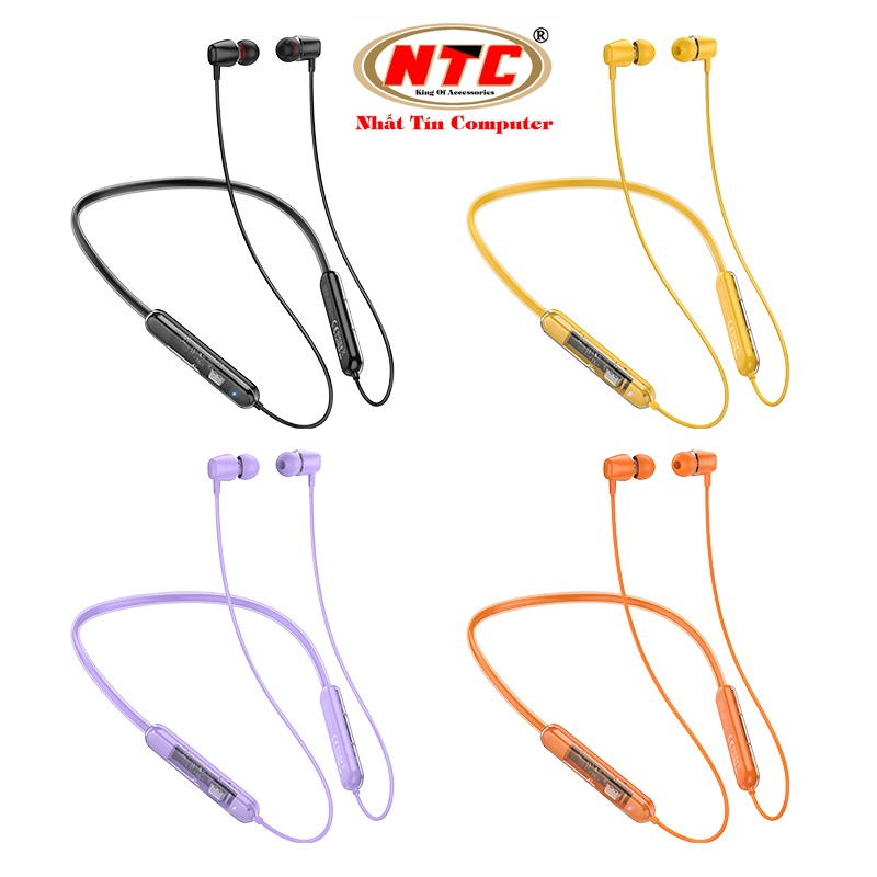 Tai nghe bluetooth thể thao hoco es65 v5.3, pin dùng 30h, thiết kế trong suốt - nhất tín authorised store