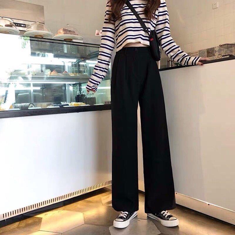 Quần tây ống rộng style nữ