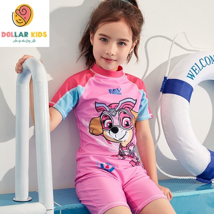 Đồ bơi bé gái liền thân từ 4 tuổi đến 12 tuổi mẫu D31H