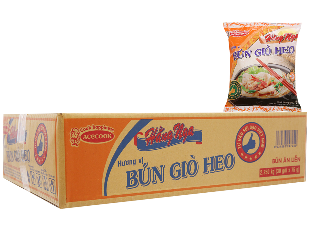 1 thùng bún bò giò heo acecook thơm ngon chuẩn vị