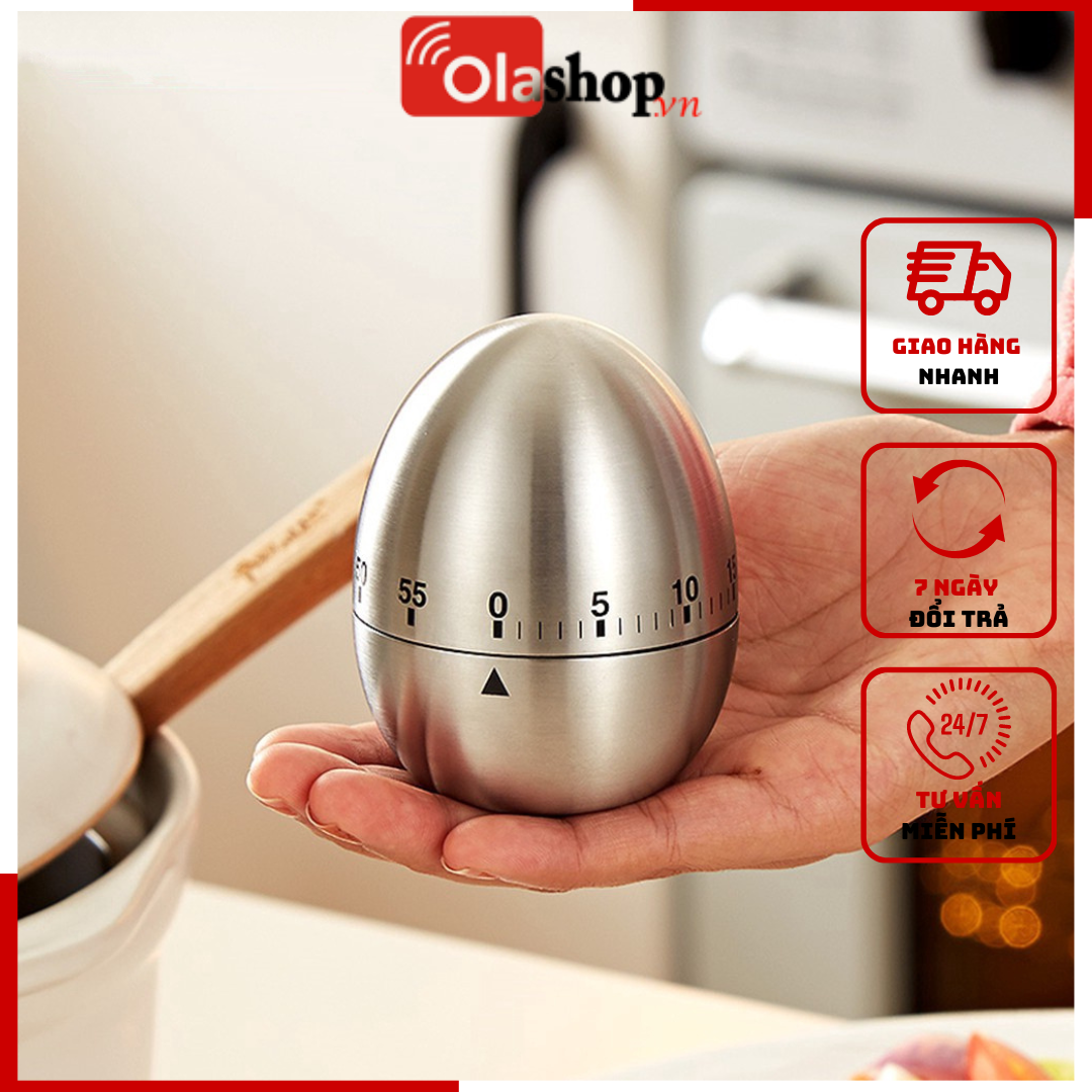 Đồng hồ hẹn giờ nấu ăn inox hàng chính hãng jc timer