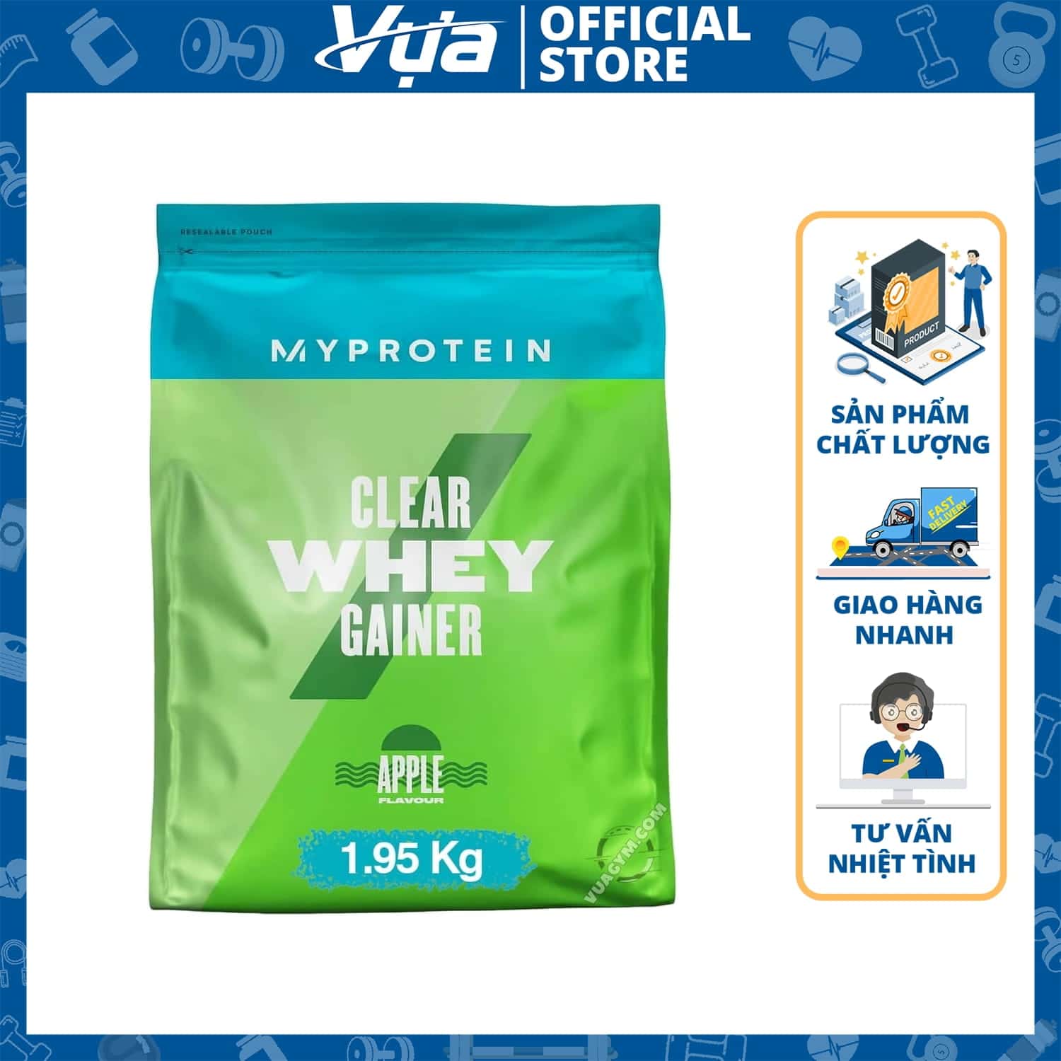 Myprotein - Clear Whey Gainer 1.95 Kg - Thực Phẩm Bổ Sung Tăng Cân Chính