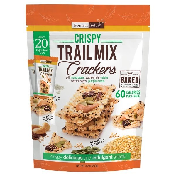 Bánh hạt tổng hợp nướng giòn crispy trail mix crackers 232g - úc