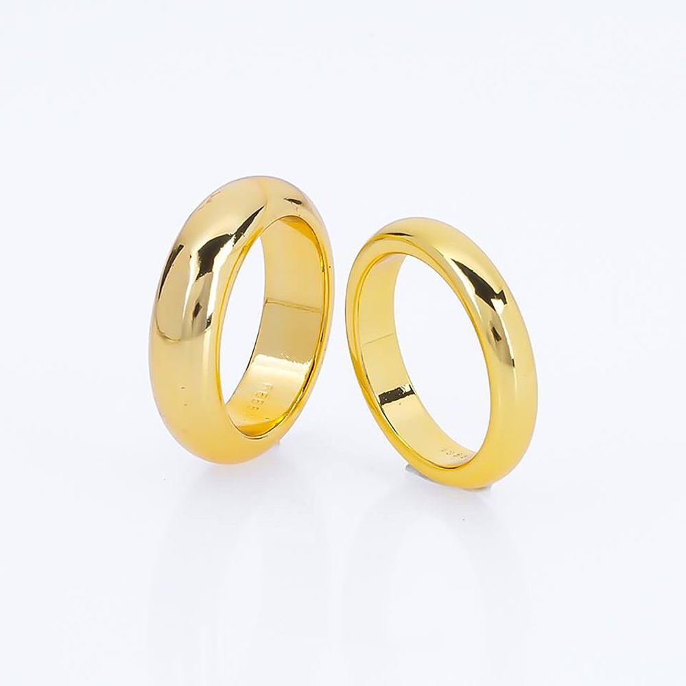 Beautiful wedding rings, couple rings, men's rings, women's rings in plain gold 9999 - Hao Hien XNU008-8 - birthday gifts, meaningful gifts, gold rings, gold rings, men's gold rings, beautiful men's rings, women's gold rings , beautiful women's rings