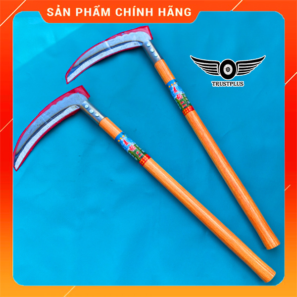 Liềm cắt cỏ cán dài bằng thép trắng, liềm cắt lúa, cây cối, dao chặt cây,dao đi rừng