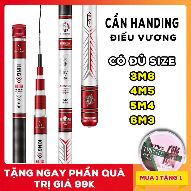 [TẶNG CƯỚC VARIVAS 99K CHO 20 KHÁCH] Cần Câu Đài HANDING ĐIẾU VƯƠNG 5H Hot Nhất Thị Trường - SUMOTI FISHING DV08