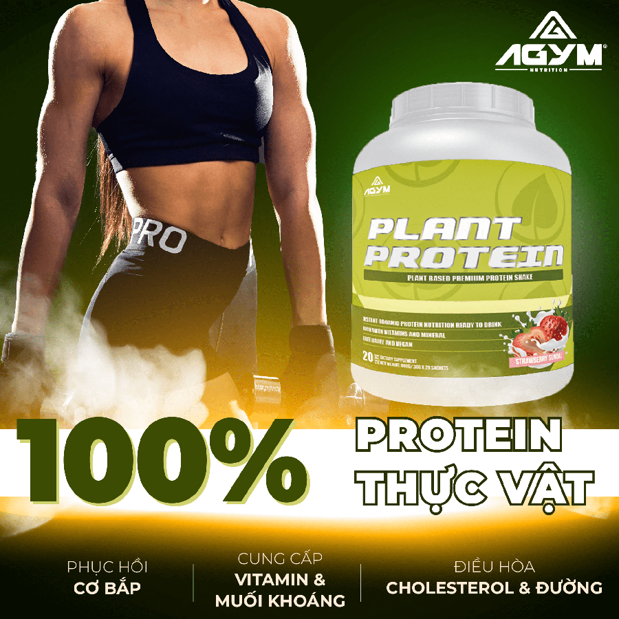 Plant protein - 100% vegan choice 600g - protein thực vật hữu cơ