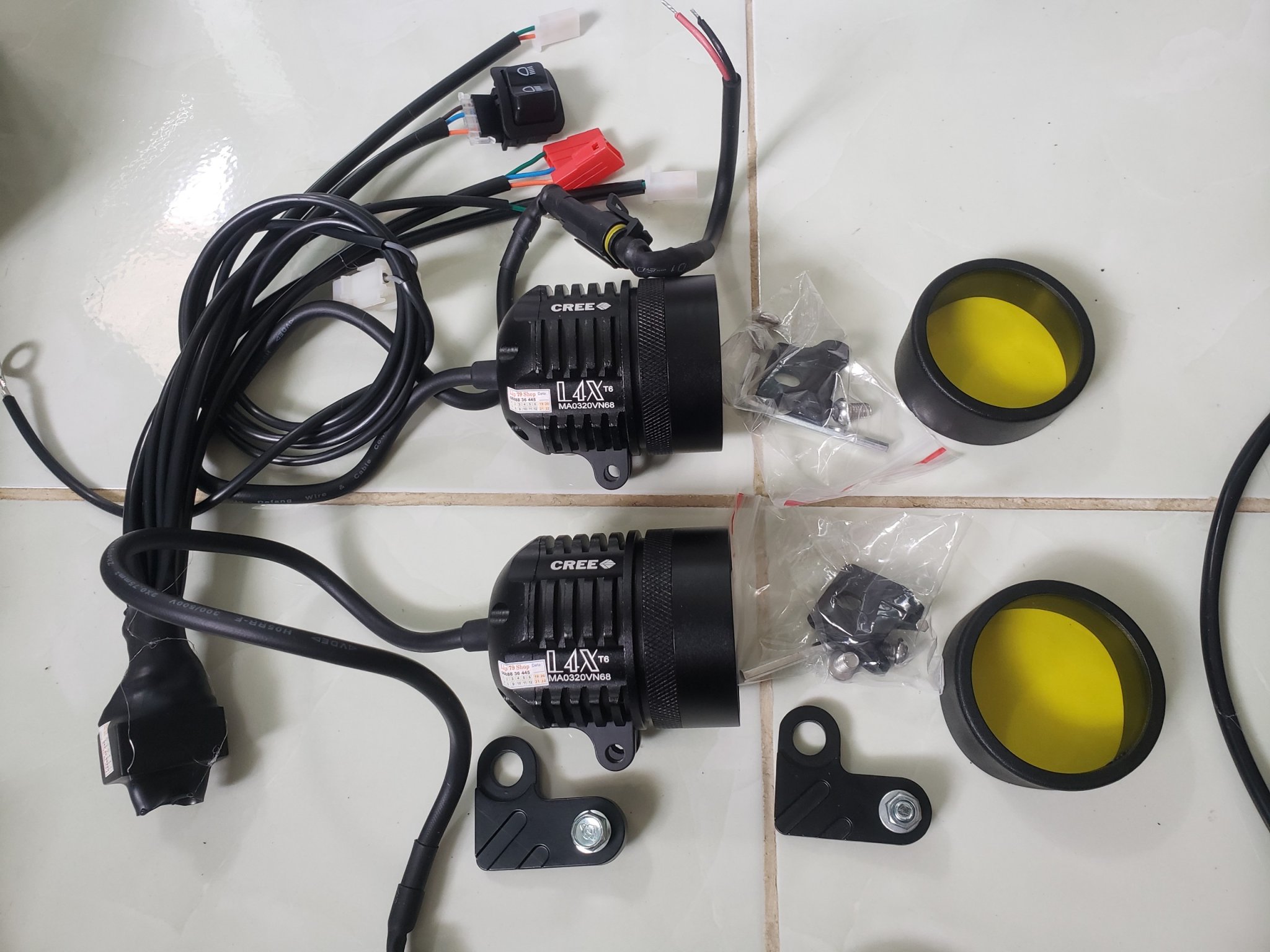 [LẬP 79 CENTER] Combo 2 Đèn L4x F1 T6 Mạch Passing SH Winner X , V3 Xài Công Tắc Zin