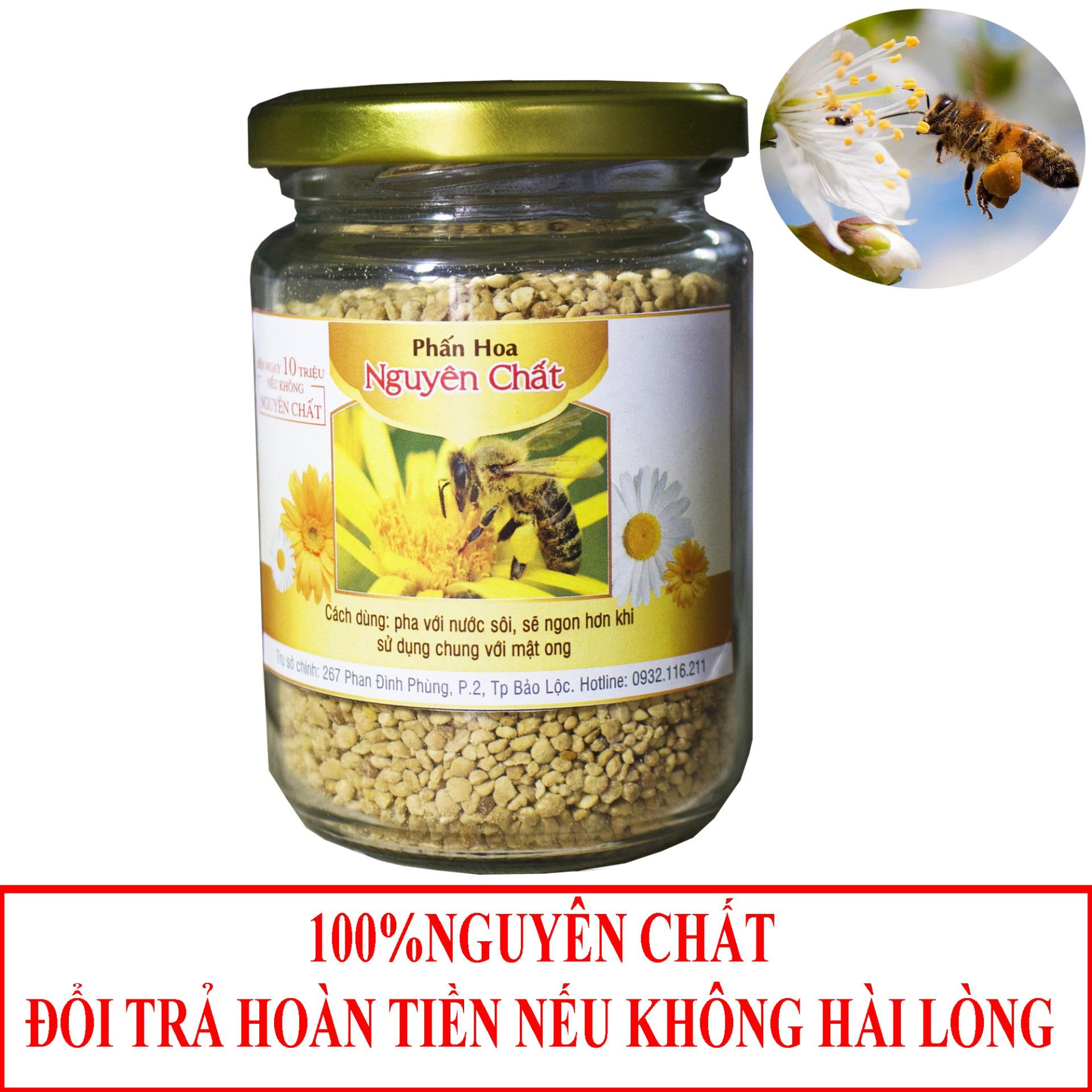 Phấn Hoa Mật Ong Nguyên chất 100gr, bồi bổ phục hồi sức khỏe ,cam kết đổi trả nếu không hài lòng
