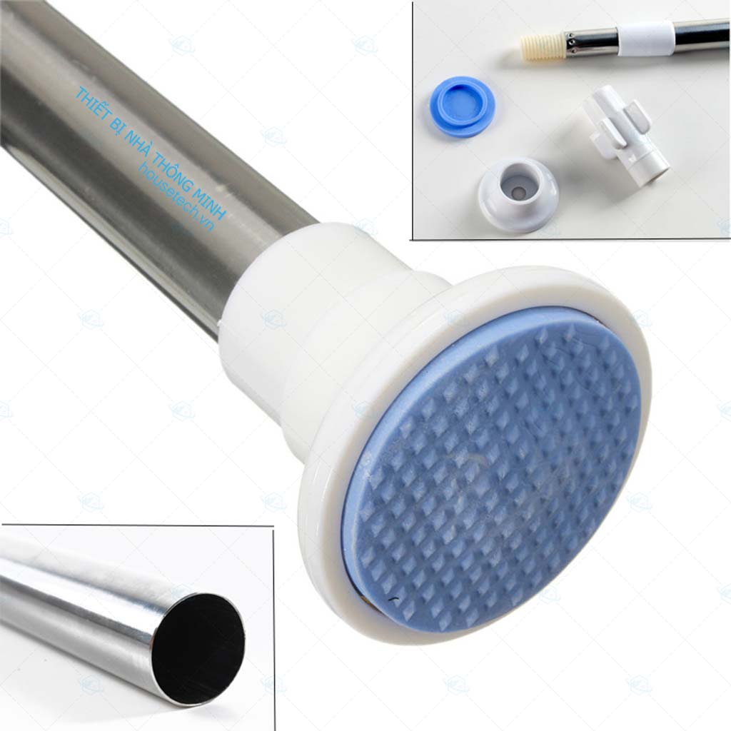 cây treo rèm không cần khoan tường, thanh treo màn cửa không đinh vít.
