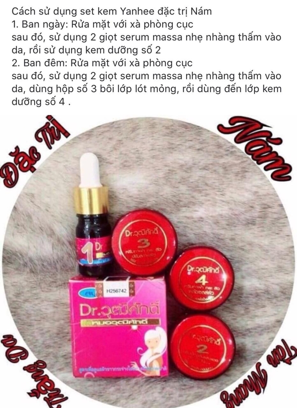 Bộ Kem màu ĐỎ THÁI LAN