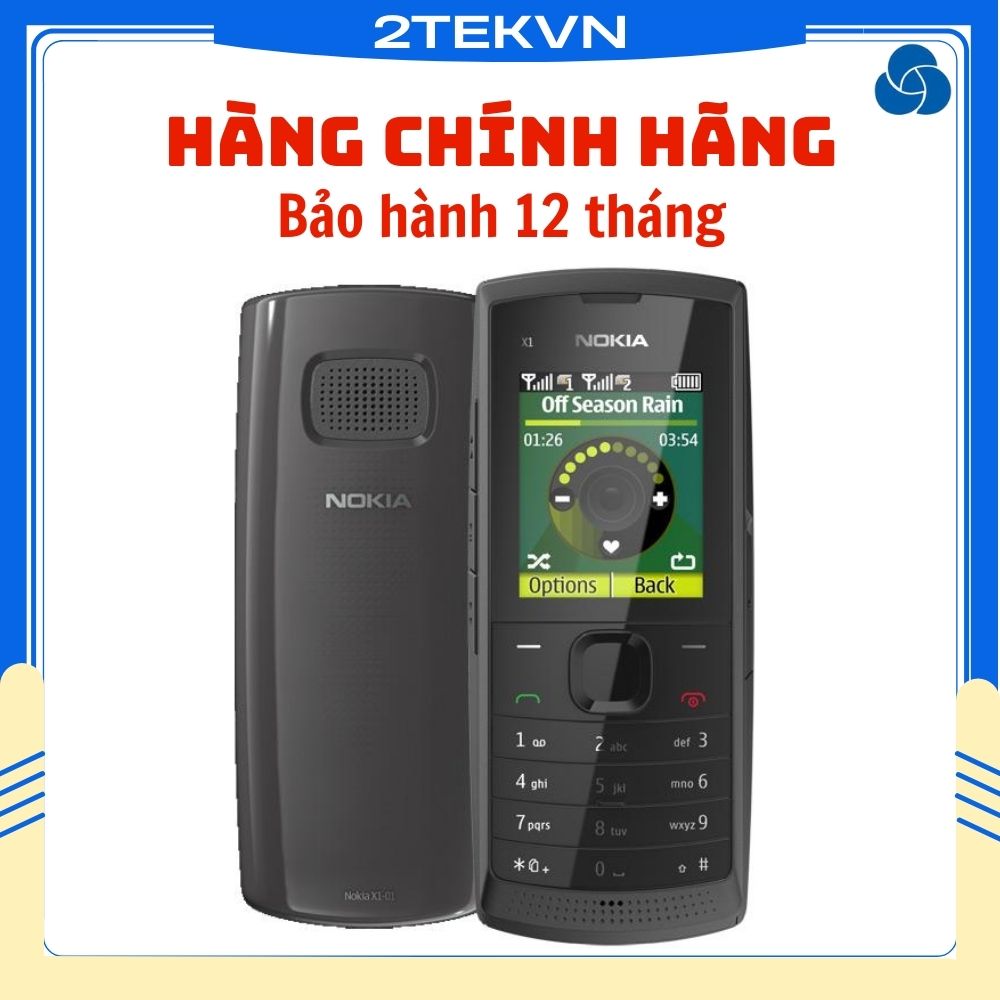Điện thoại 2 sim chính hãng giá rẻ Nokia X1-01, nhỏ gọn, bền đẹp
