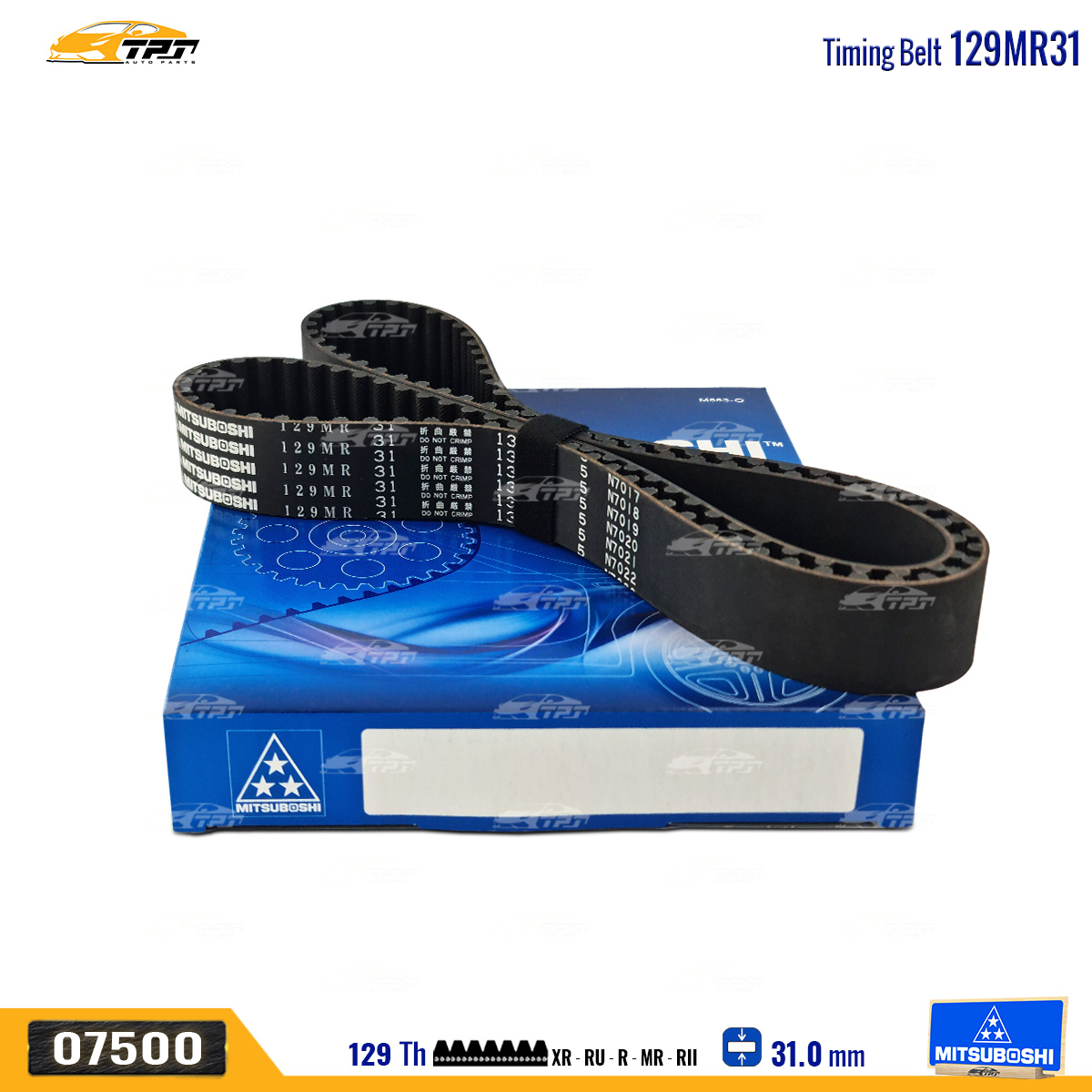 Dây curoa cam / dây đai răng toyota hiace 3.0 129mr31 - 129ru31 mitsuboshi - japan